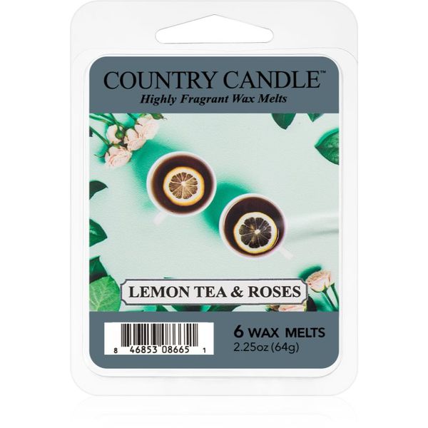 Country Candle Country Candle Lemon Tea & Roses vosek za aroma lučko 64 g