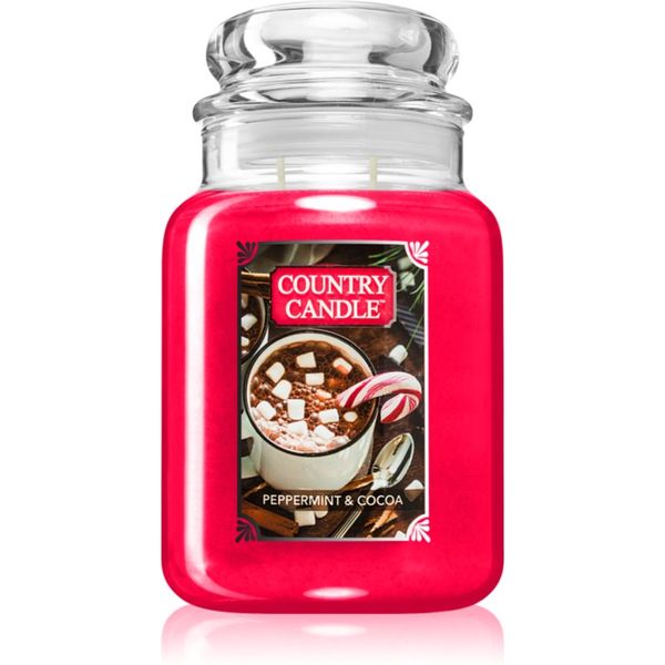 Country Candle Country Candle Peppermint & Cocoa dišeča sveča 737 g
