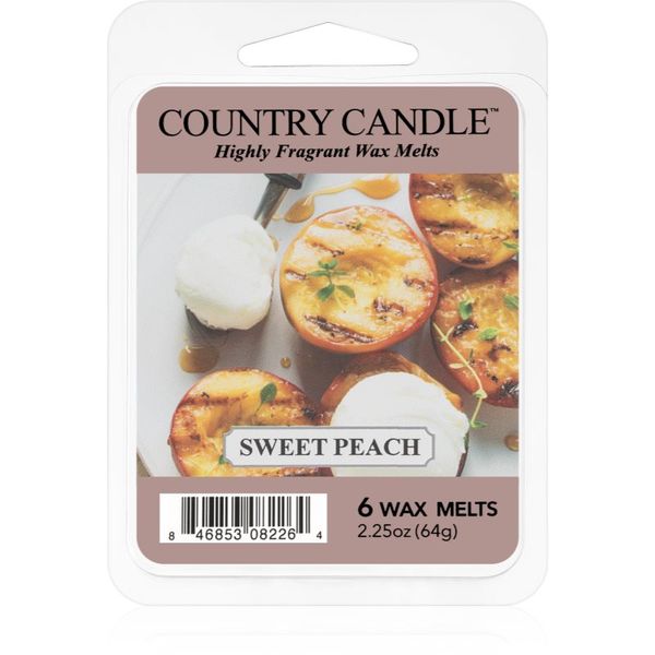 Country Candle Country Candle Sweet Peach vosek za aroma lučko 64 g