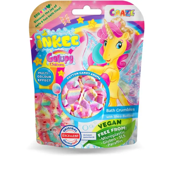 Craze Craze INKEE Galupy Unicorn kosmiči za kopel za otroke 100 g