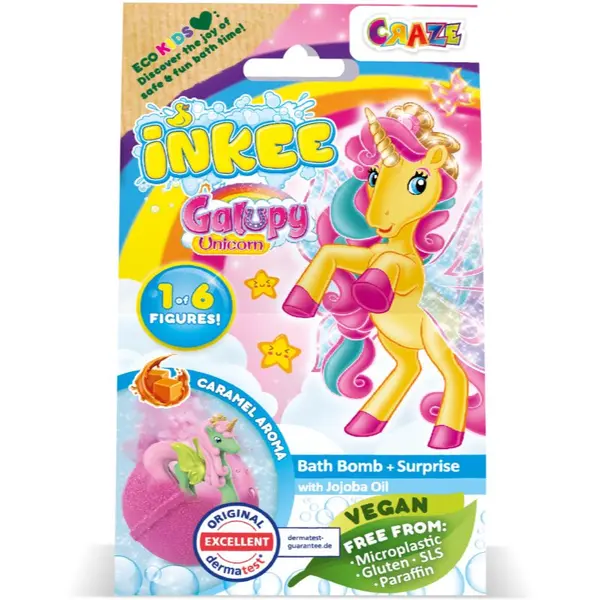 Craze Craze INKEE Galupy Unicorn kroglica za kopel za otroke 1 kos