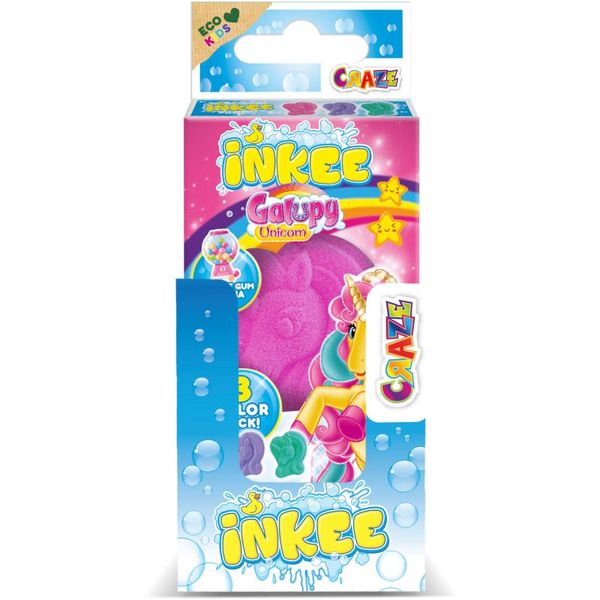 Craze Craze INKEE Galupy Unicorn kroglica za kopel za otroke 3x15 g