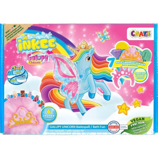 Craze Craze INKEE Galupy Unicorn set (za kopel) za otroke