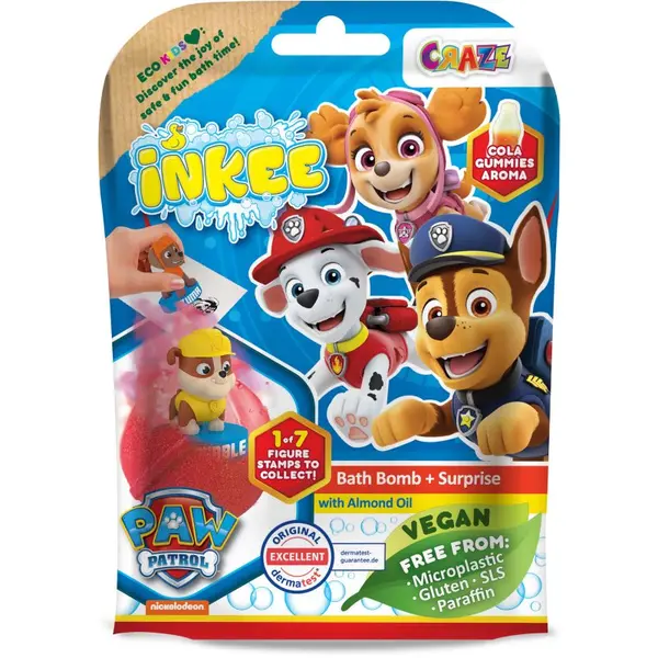 Craze Craze INKEE Paw Patrol kroglica za kopel s presenečenjem 3y+ 1 kos
