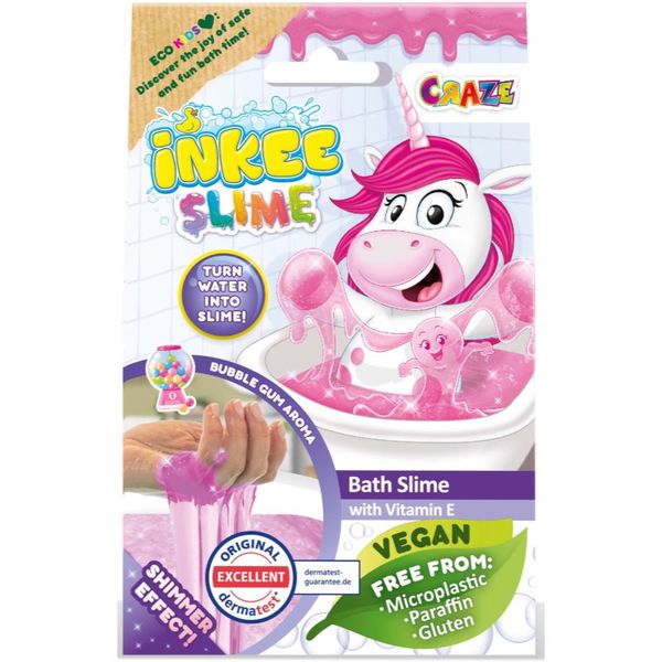 Craze Craze INKEE Slime barvna sluz za kopel Pink 100 g