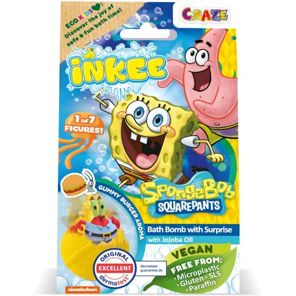 Craze Craze INKEE SpongeBob kroglica za kopel za otroke 1 kos