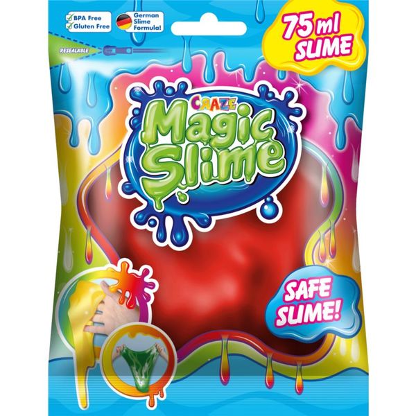 Craze Craze Magic Slime barvna sluz Red 75 ml