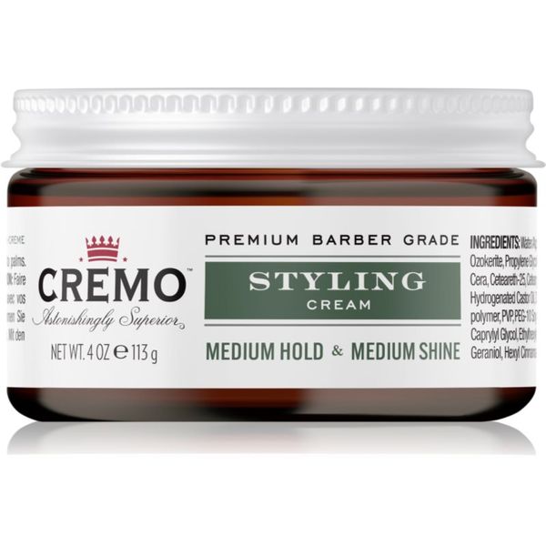 Cremo Cremo Hair Styling Cream Medium Styling vlažilna stiling krema za lase za moške 113 g