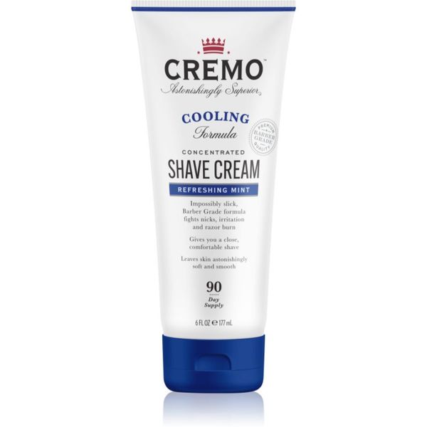 Cremo Cremo Refreshing Mint Cooling Shave Cream krema za britje v tubi za moške 177 ml