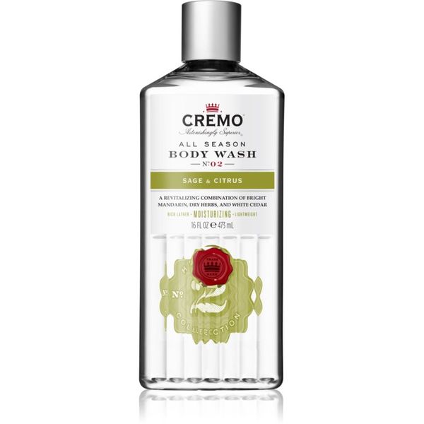 Cremo Cremo Sage and Citrus Body Wash čistilni gel za prhanje za moške 475 ml