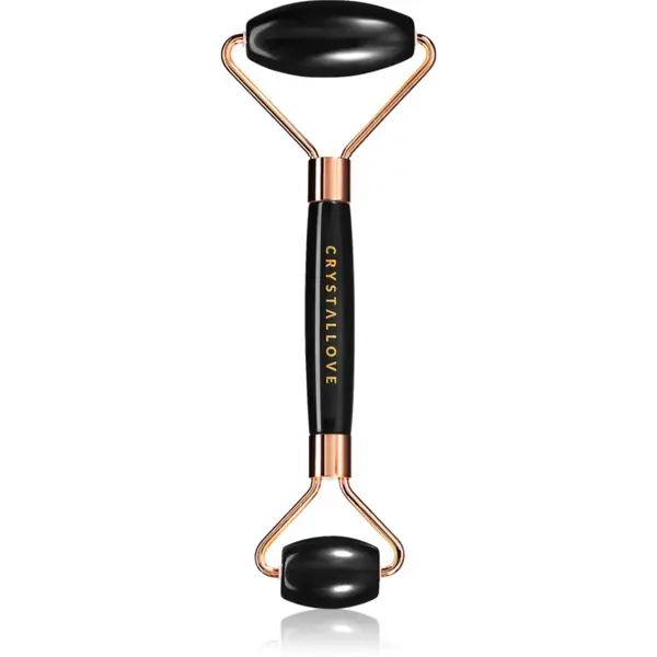 Crystallove Crystallove Black Obsidian Roller valjček za masažo za obraz 1 kos