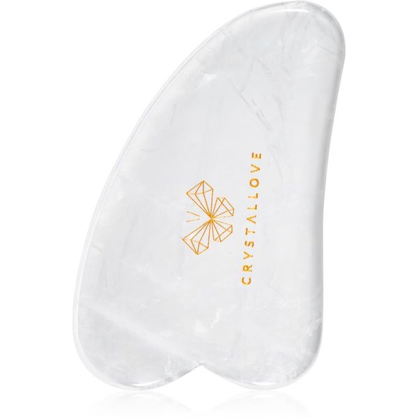 Crystallove Crystallove Clear Quartz Gua Sha pripomoček za masažo
