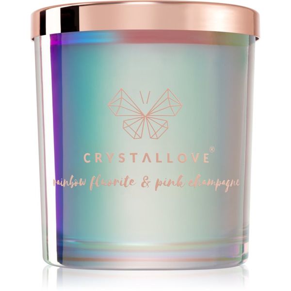 Crystallove Crystallove Crystalized Scented Candle Rainbow Fluorite dišeča sveča 220 g