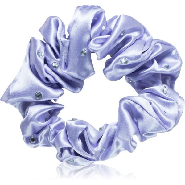 Crystallove Crystallove Crystalized Silk Scrunchie svilena elastika za lase barva Lilac 1 kos