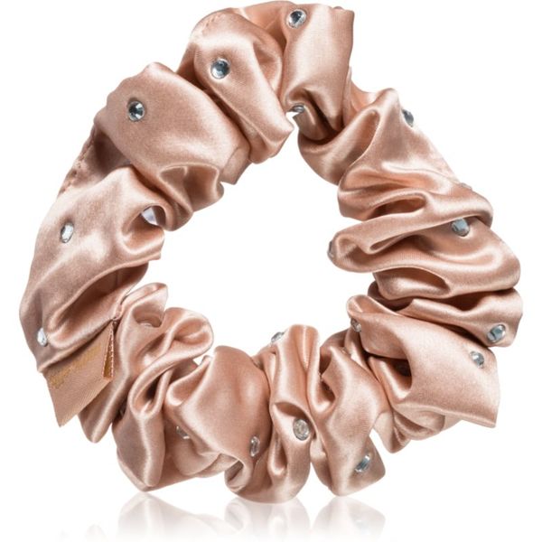 Crystallove Crystallove Crystalized Silk Scrunchie svilena elastika za lase barva Rose Gold 1 kos