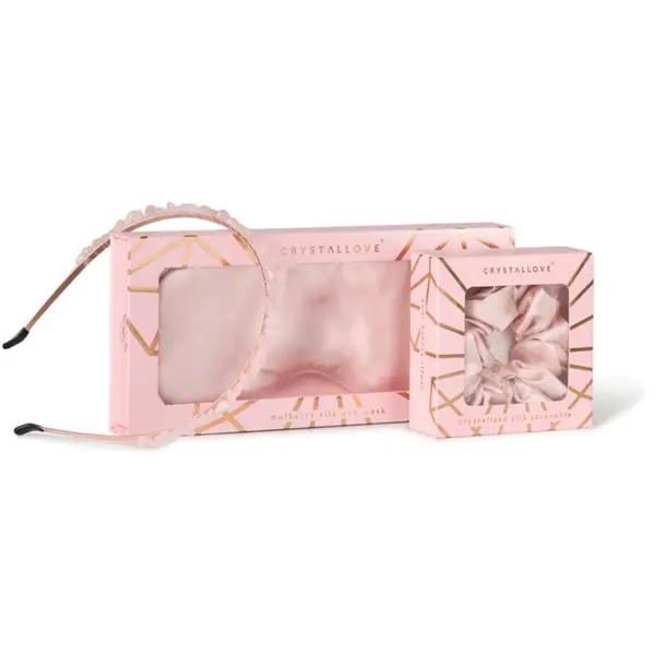 Crystallove Crystallove Rose Silk Set set za lase