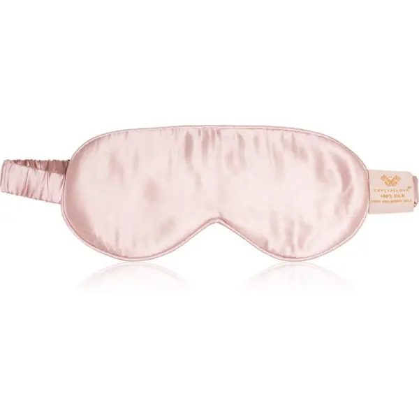 Crystallove Crystallove Silk Eye Mask maska za spanje Rose 1 kos