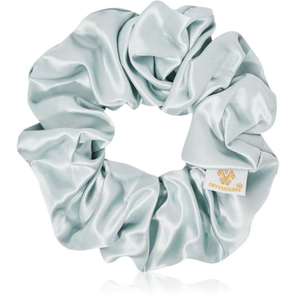 Crystallove Crystallove Silk Scrunchie svilena elastika za lase Amazonite 1 kos