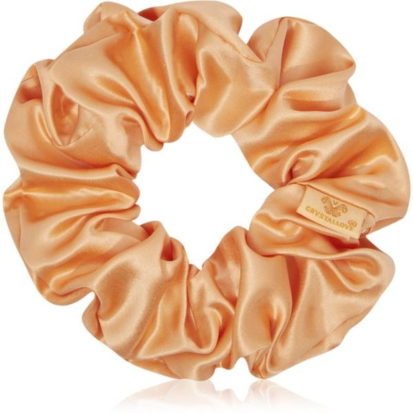 Crystallove Crystallove Silk Scrunchie svilena elastika za lase Peach fuzz 1 kos