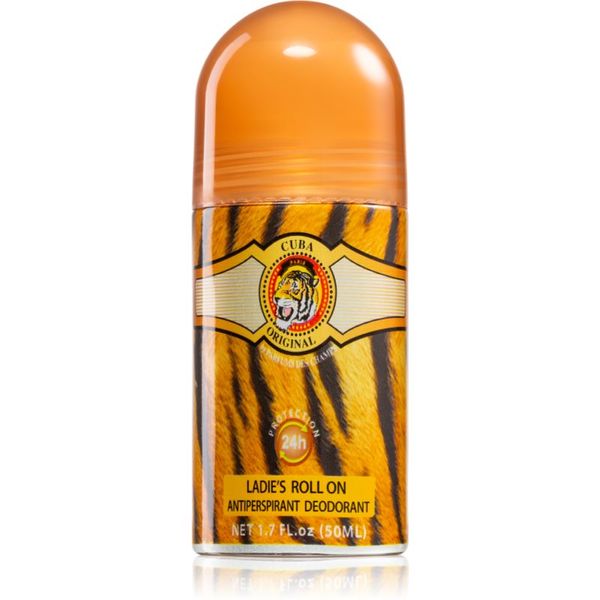 Cuba Cuba Jungle Tiger dezodorant antiperspirant s kroglico za ženske 50 ml