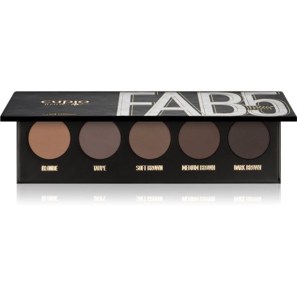 Cupio Cupio Brow-Me! Fab5 paleta pudrastih senčil za obrvi 5x1 g