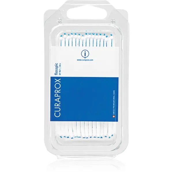 Curaprox Curaprox DF 967 zobna nitka in zobotrebec v enem 30 kos
