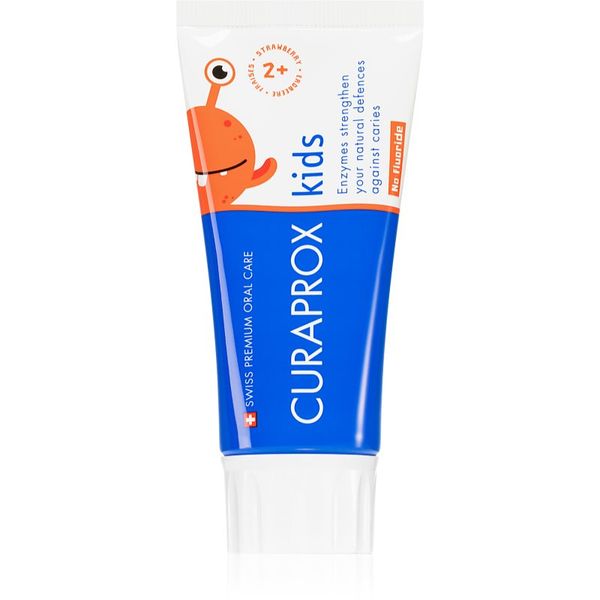 Curaprox Curaprox Kids 2+ zobna pasta za otroke Strawberry Fluoride free 60 ml