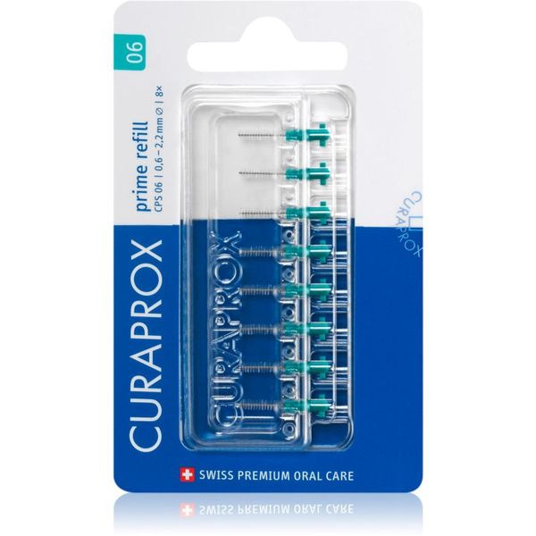 Curaprox Curaprox Prime Refill nadomestne medzobne ščetke v blistru CPS 06 0,6 - 2,2 mm 8 kos