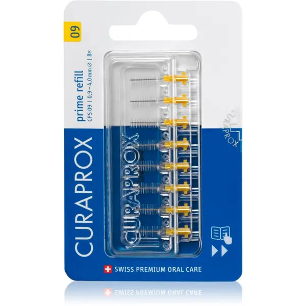 Curaprox Curaprox Prime Refill nadomestne medzobne ščetke v blistru CPS 09 0,9 - 4,0 mm 8 kos