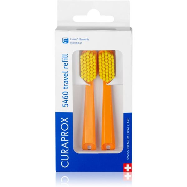 Curaprox Curaprox Travel Set 2-pack potovalni set za kozmetiko nadomestna glava Orange 2 kos