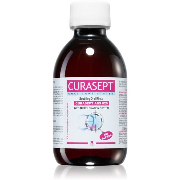 Curasept Curasept ADS Soothing ustna voda proti zobnim oblogam in za zdrave dlesni s pomirjajočim učinkom 200 ml