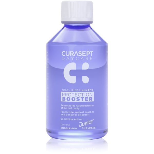 Curasept Curasept Daycare Protection Junior Booster ustna voda za otroke 7-12 years Bubble Gum 250 ml