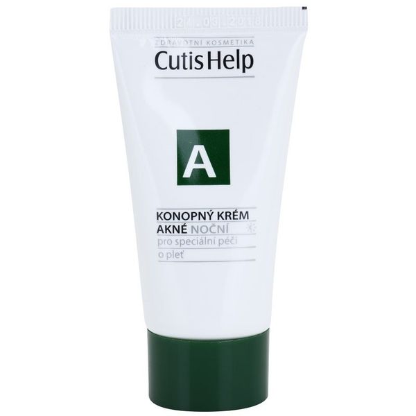 CutisHelp CutisHelp Health Care A - Acne konopljina nočna krema za problematično kožo, akne 30 ml