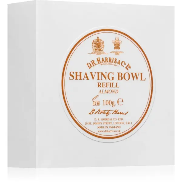 D.R. Harris D.R. Harris Shawing Bowl Refill milo za britje nadomestno polnilo Almond 100 g