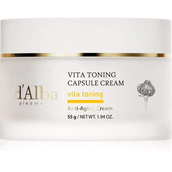 d'Alba d'Alba Vita Toning Capsule Cream globinsko vlažilna krema za osvetlitev kože 55 g