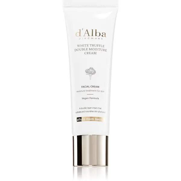 d'Alba d'Alba White Truffle Double Moisture Cream hranilna in pomirjevalna krema za kožo obraza z vlažilnim učinkom 60 ml