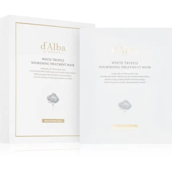 d'Alba d'Alba White Truffle Nourishing Treatment Mask intenzivno vlažilna maska za obraz s pomirjajočim učinkom 5x25 ml