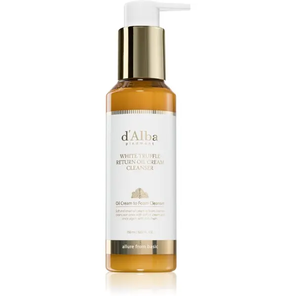 d'Alba d'Alba White Truffle Return Oil Cream Cleanser vlažilno čistilno olje za posvetlitev in zgladitev kože 150 ml