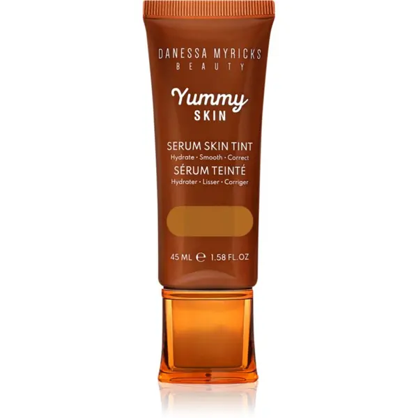 Danessa Myricks Beauty Danessa Myricks Beauty Yummy Skin Serum Skin Tint vlažilni tekoči puder z gladilnim učinkom odtenek 12 - Dark Skin with Golden Undertones 100 ml