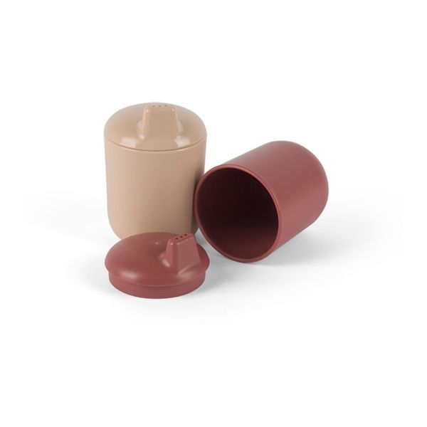 Dantoy Dantoy Tiny Bio Sippy Cups skodelica Nude/Red 0m+ 2 kos