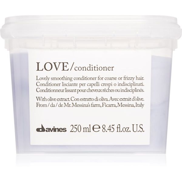 Davines Davines Essential Haircare LOVE Smoothing Conditioner balzam za glajenje las za neobvladljive lase 250 ml