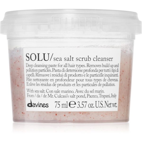 Davines Davines Essential Haircare SOLU Sea Salt Scrub Cleanser čistilni piling za vse tipe las 75 ml