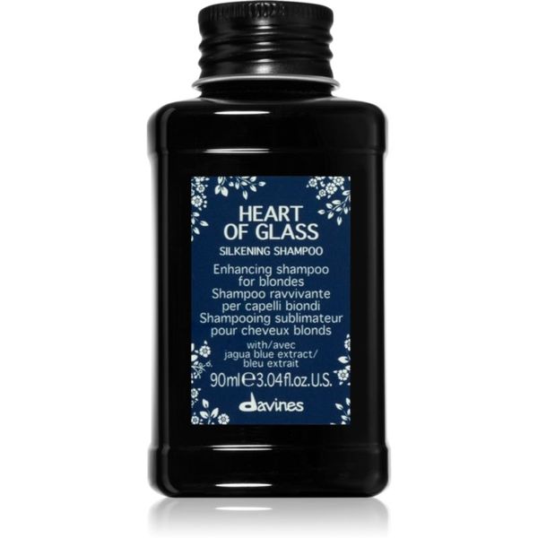 Davines Davines Heart of Glass Silkening Shampoo nežni čistilni šampon za blond lase 90 ml