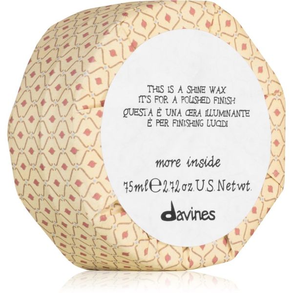 Davines Davines More Inside Shine Wax vosek za lase za sijaj in mehkobo las 75 ml