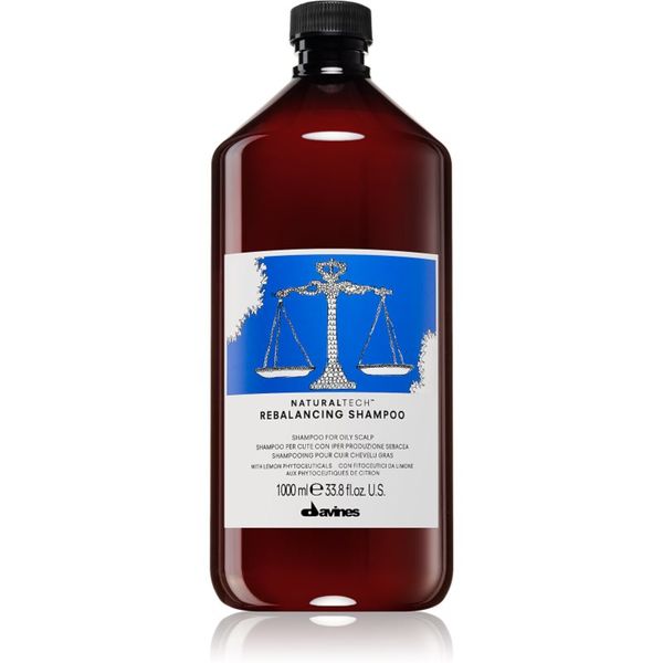 Davines Davines Naturaltech Rebalancing Shampoo globinsko čistilni šampon za mastno lasišče 1000 ml