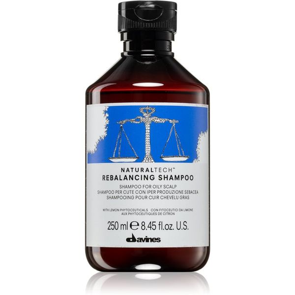 Davines Davines Naturaltech Rebalancing Shampoo globinsko čistilni šampon za mastno lasišče 250 ml