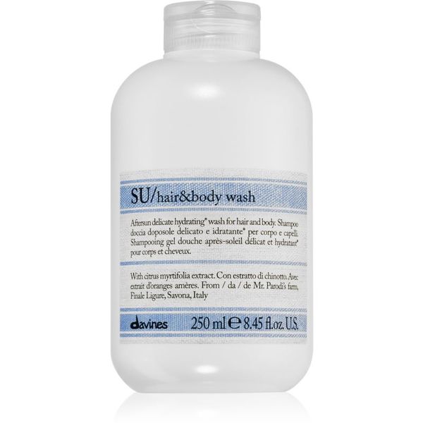 Davines Davines SU Hair&Body Wash gel za prhanje in šampon 2v1 250 ml