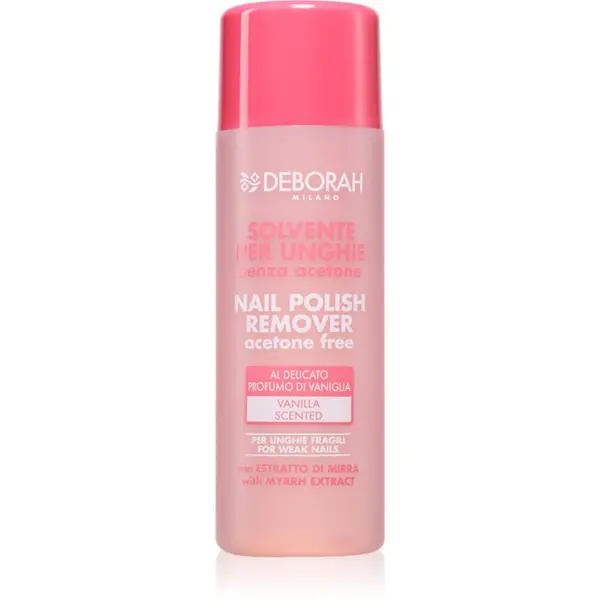 Deborah Milano Deborah Milano Nail Polish Remover odstranjevalec laka za nohte brez acetona s vanilkovou vůní 120 ml