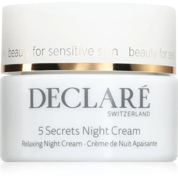 Declaré Declaré 5 Secrets pomirjajoča nočna krema 50 ml