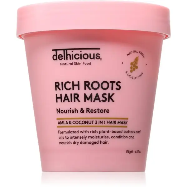 delhicious delhicious RICH ROOTS Nourishing Hair Mask hranilna maska za lase 3v1 175 g